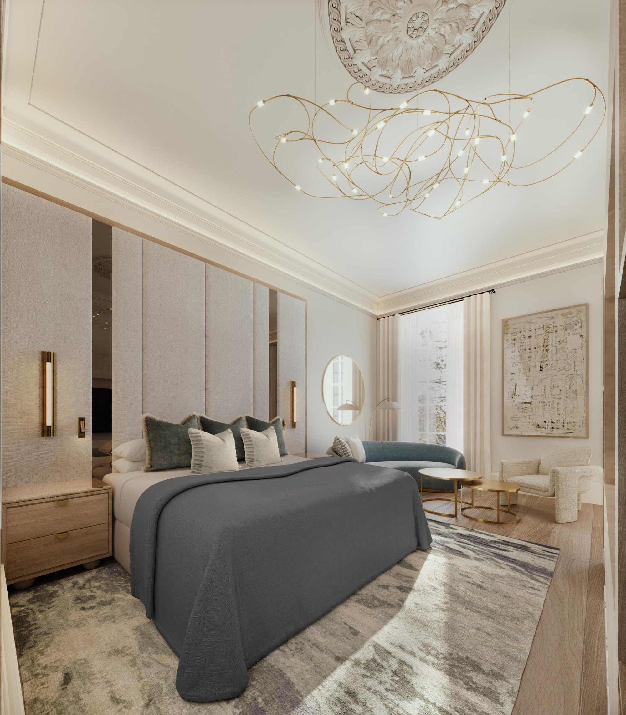A private suite at Eleven Royal Terrace, an Edinburgh townhouse available for exclusive use